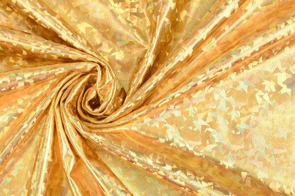 Lamé Holografisch Kosmos Gold
