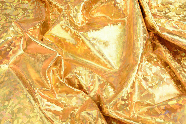 Lamé Holografisch Cosmos Goud Lamé Holografisch Cosmos Goud