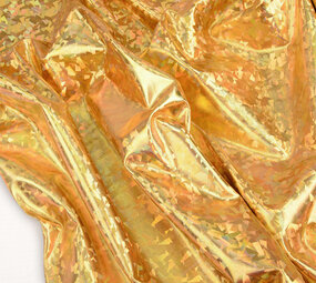 Lamé Holografisch Cosmos Goud