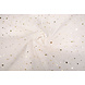 Fine Tulle Bianco Stelle Oro Fine Tulle Bianco Stelle Oro