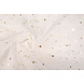 Fine Tulle Bianco Stelle Oro Fine Tulle Bianco Stelle Oro