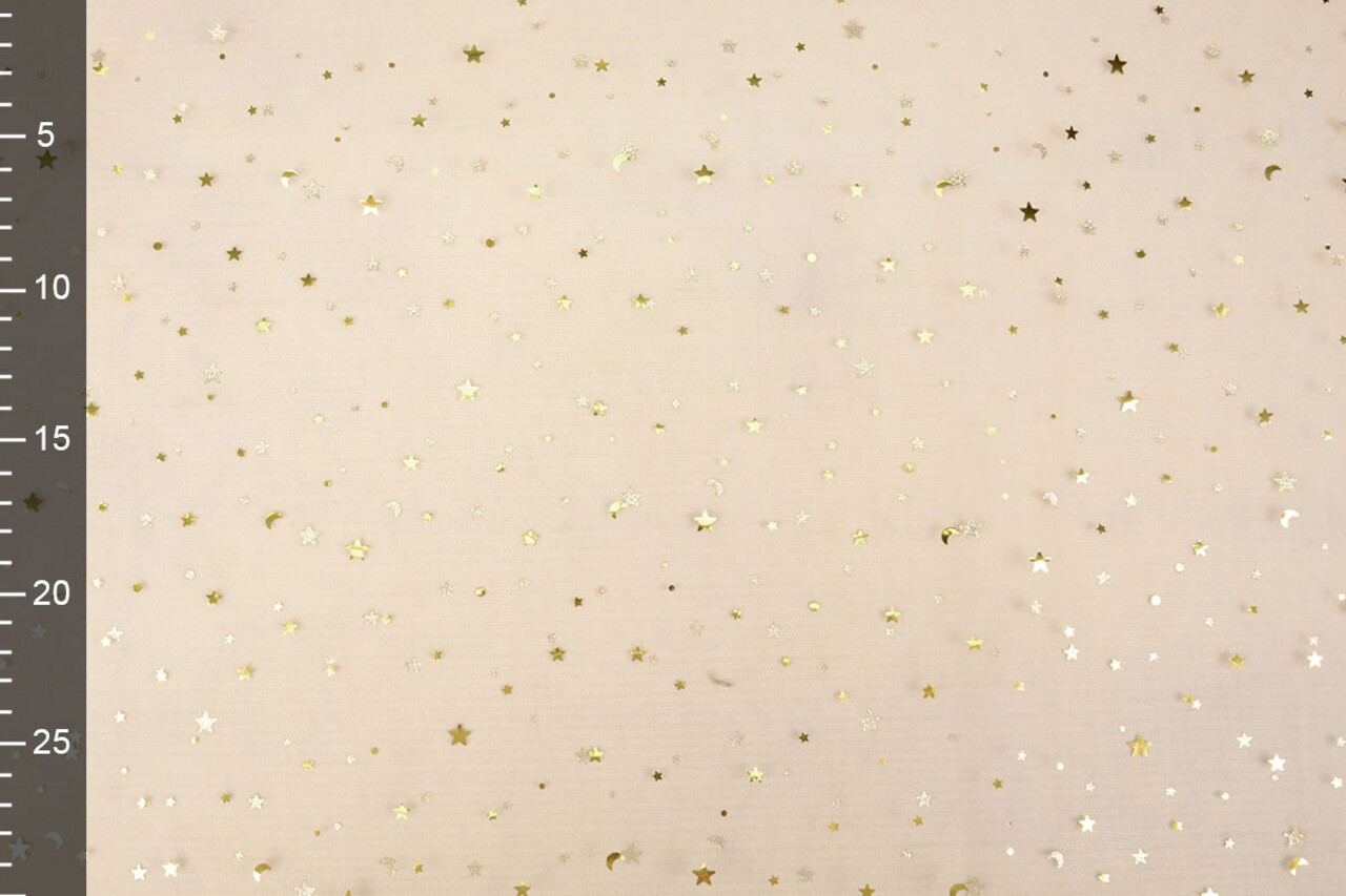 Fijne Tule Almond Sterren Goud Fijne Tule Almond Sterren Goud