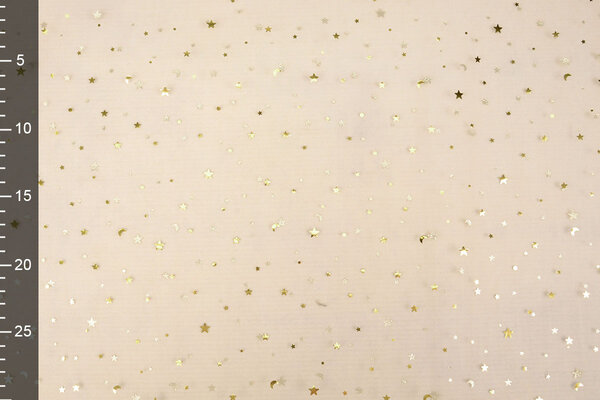 Fin Tulle Almond Étoiles Or Fin Tulle Almond Étoiles Or