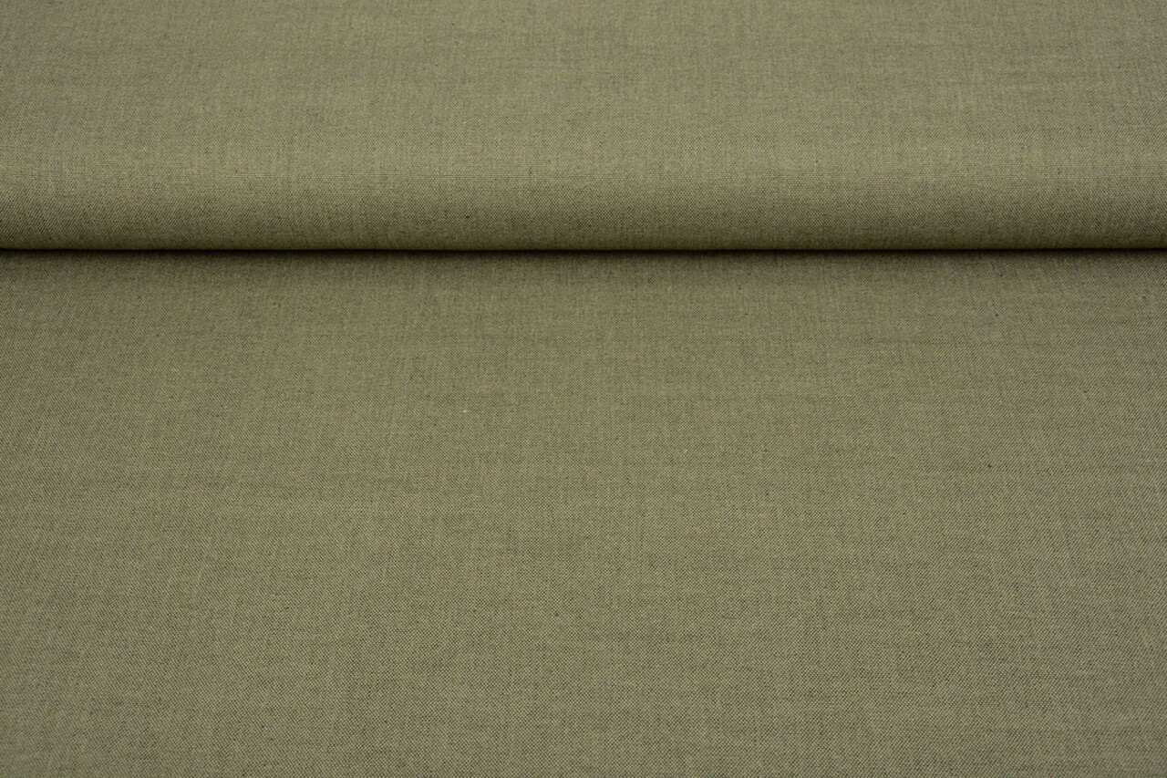 Leinen Baumwolle Hell Armeegrün
