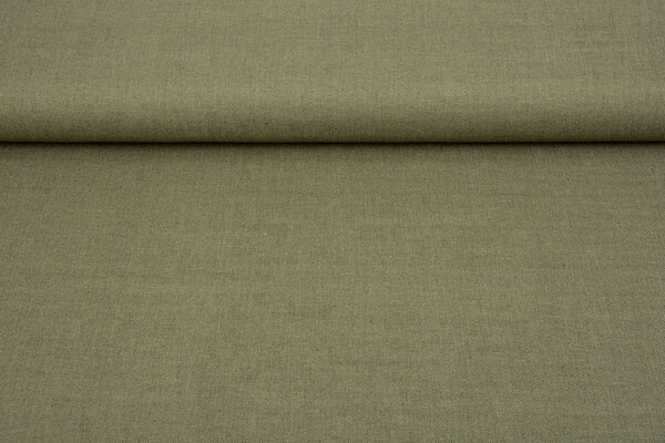 Leinen Baumwolle Hell Armeegrün