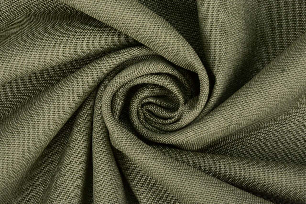Linen Cotton Light Army Green Linen Cotton Light Army Green