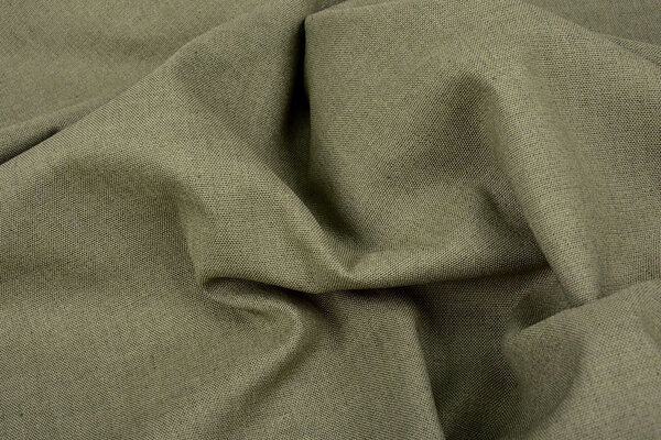 Leinen Baumwolle Hell Armeegrün