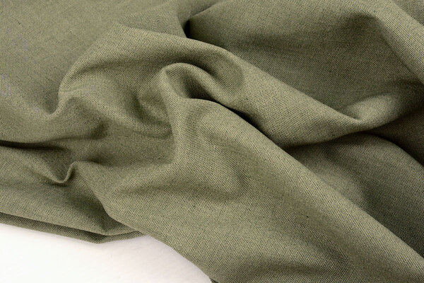 Leinen Baumwolle Hell Armeegrün