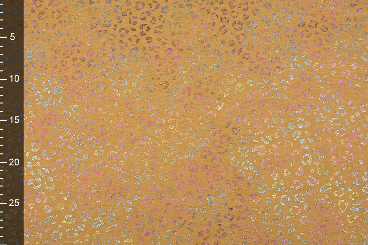 Jogging Alpenfleece Cheetah Drops Foil Ocher Yellow Melange