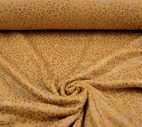 Jogging Alpenfleece Cheetah Drops Foil Oker Geel Melange Jogging Alpenfleece Cheetah Drops Foil Oker Geel Melange