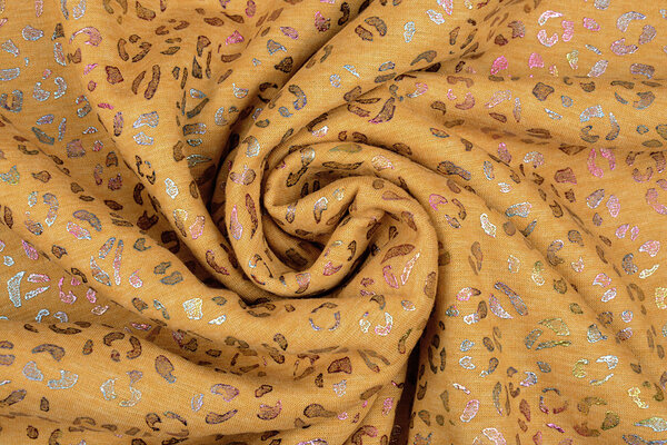 Jogging Alpenfleece Cheetah Drops Foil Ocher Yellow Melange