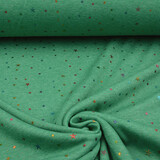 Tejido de Sudadera de Polar Alpino Star Drops Foil Verde Jaspeado Tejido de Sudadera de Polar Alpino Star Drops Foil Verde Jaspeado