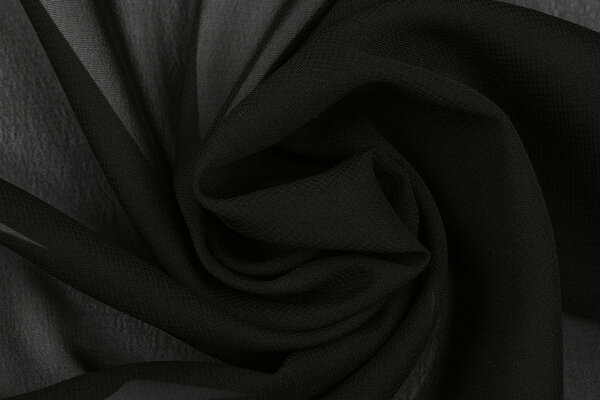 100% Voile Schwarz