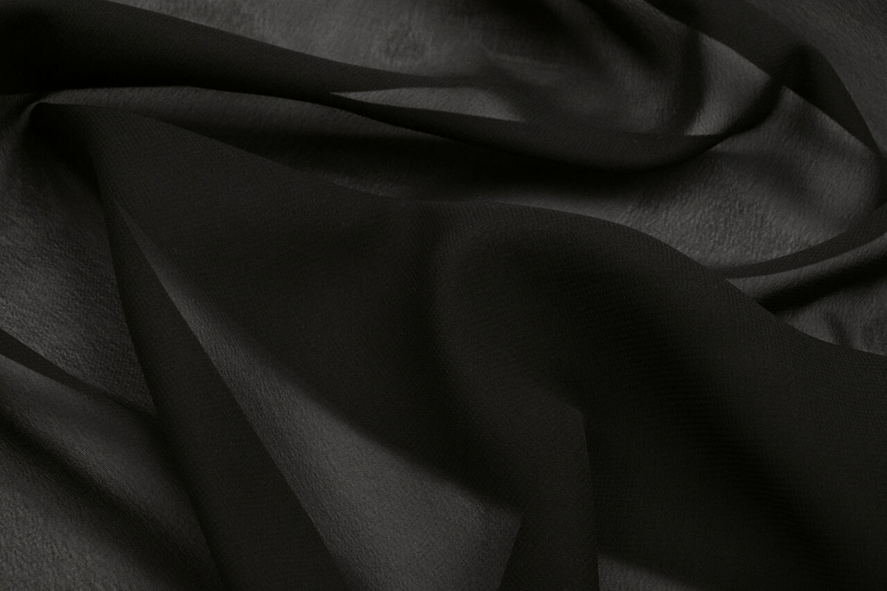 100% Voile Schwarz