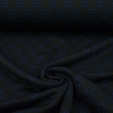 Knitted Jacquard Flowers Navy-Black Knitted Jacquard Flowers Navy-Black