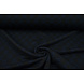 De Punto Jacquard Flores Azul Marino-Negro De Punto Jacquard Flores Azul Marino-Negro