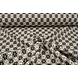 Tricoté Jacquard Fleurs Blanc-Noir Tricoté Jacquard Fleurs Blanc-Noir