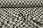 Gebreid Jacquard  Bloemen Wit-Zwart Gebreid Jacquard  Bloemen Wit-Zwart
