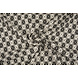 De Punto Jacquard Flores Blanco-Negro De Punto Jacquard Flores Blanco-Negro