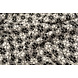 Tricoté Jacquard Fleurs Blanc-Noir Tricoté Jacquard Fleurs Blanc-Noir
