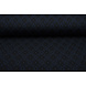 A Maglia Jacquard Quadri Blu Navy-Nero