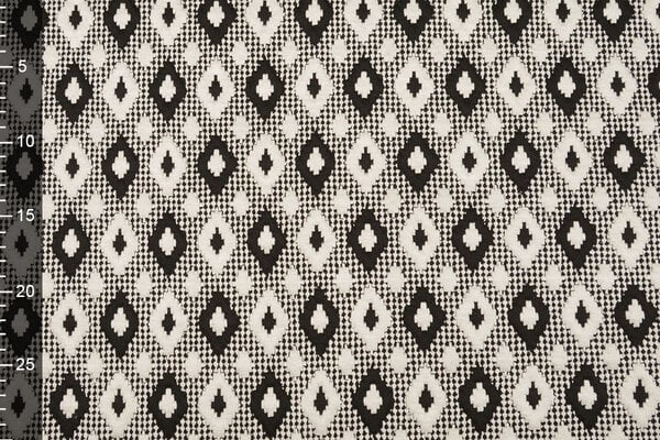 A Maglia Jacquard Quadri Bianco-Nero