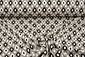Gebreid Jacquard  Ruit Wit-Zwart Gebreid Jacquard  Ruit Wit-Zwart