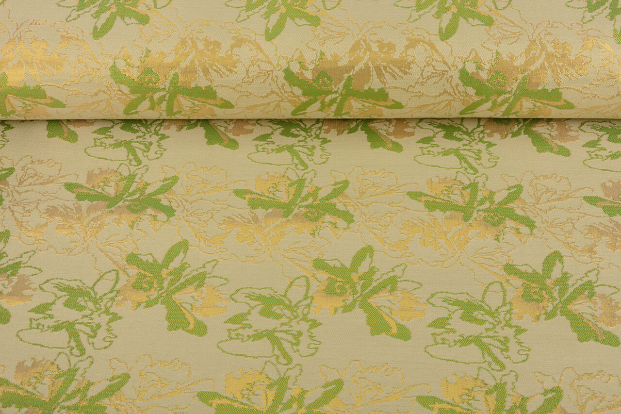 Broccato Celeste Verde