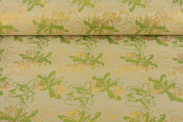 Broccato Celeste Verde