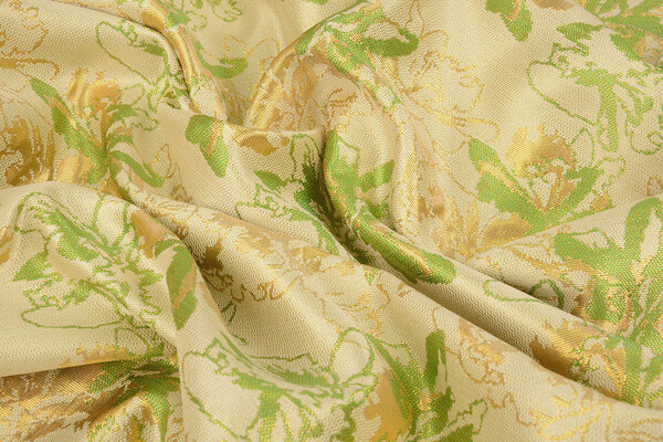 Broccato Celeste Verde