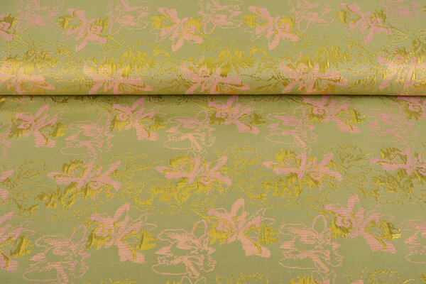 Brocart Celeste Vert - Rose Brocart Celeste Vert - Rose