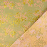 Brocade Celeste Green - Pink Brocade Celeste Green - Pink