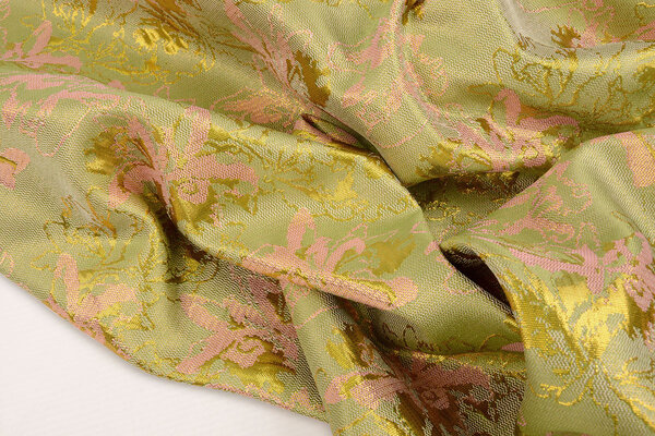Brocado Celeste Verde - Rosa Brocado Celeste Verde - Rosa
