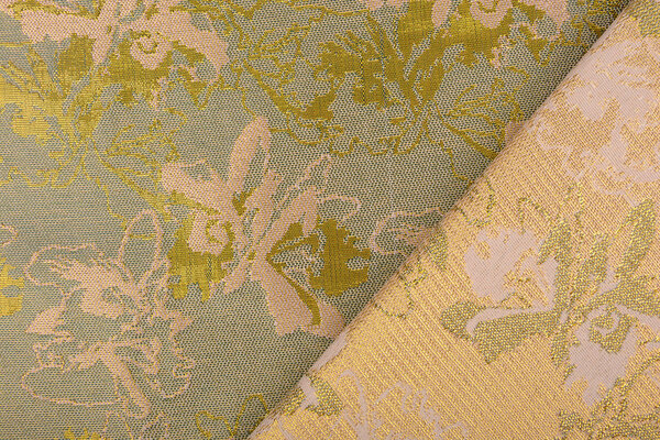 Brocade Celeste Sea Green - Pink