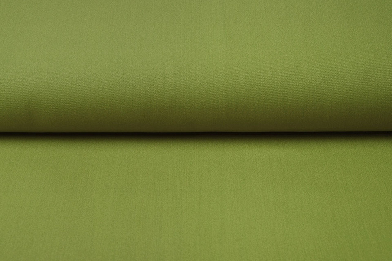 Stretch Gabardine Donker Lime Groen