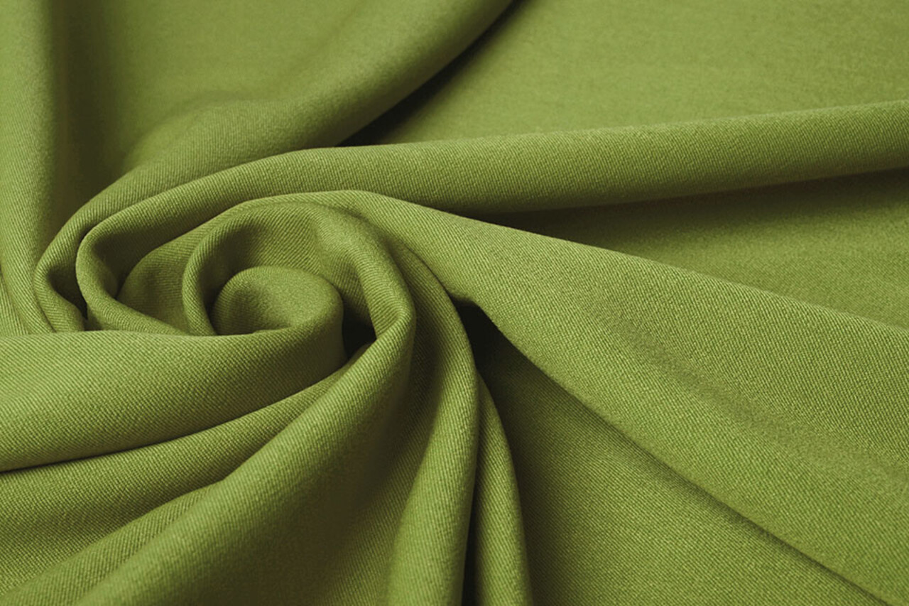 Stretch Gabardine Donker Lime Groen