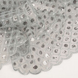 Mesh Embroidered Sequins  Chaira Grey Mesh Embroidered Sequins  Chaira Grey