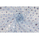 Mesh Ricamato Paillettes Chiara Blu Denim Chiaro
