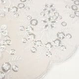 Résille Brodé Paillettes Rosetta Blanc Résille Brodé Paillettes Rosetta Blanc