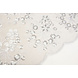 Mesh Ricamato Paillettes Rosetta Bianco