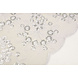 Mesh Ricamato Paillettes Rosetta Bianco