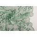 Mesh Ricamato Paillettes Rosetta Menta Antica Verde Mesh Ricamato Paillettes Rosetta Menta Antica Verde