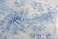 Résille Brodé Paillettes Rosetta Clair Bleu Jean Résille Brodé Paillettes Rosetta Clair Bleu Jean