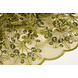 Résille Brodé Paillettes Rosetta Vert Mousse