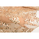 Résille Brodé Paillettes Rosetta Champagne Beige