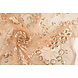 Mesh Ricamato Paillettes Rosetta Champagne Beige Mesh Ricamato Paillettes Rosetta Champagne Beige