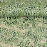 Mesh Geborduurd Pailletten Rosetta Oud Groen