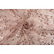 Malla Bordada con Lentejuelas Rosetta Rosa Empolvado