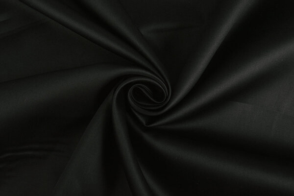 Oeko-Tex® Baumwolle Satin Schwarz Oeko-Tex® Baumwolle Satin Schwarz