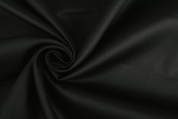 Oeko-Tex® Baumwolle Satin Schwarz Oeko-Tex® Baumwolle Satin Schwarz